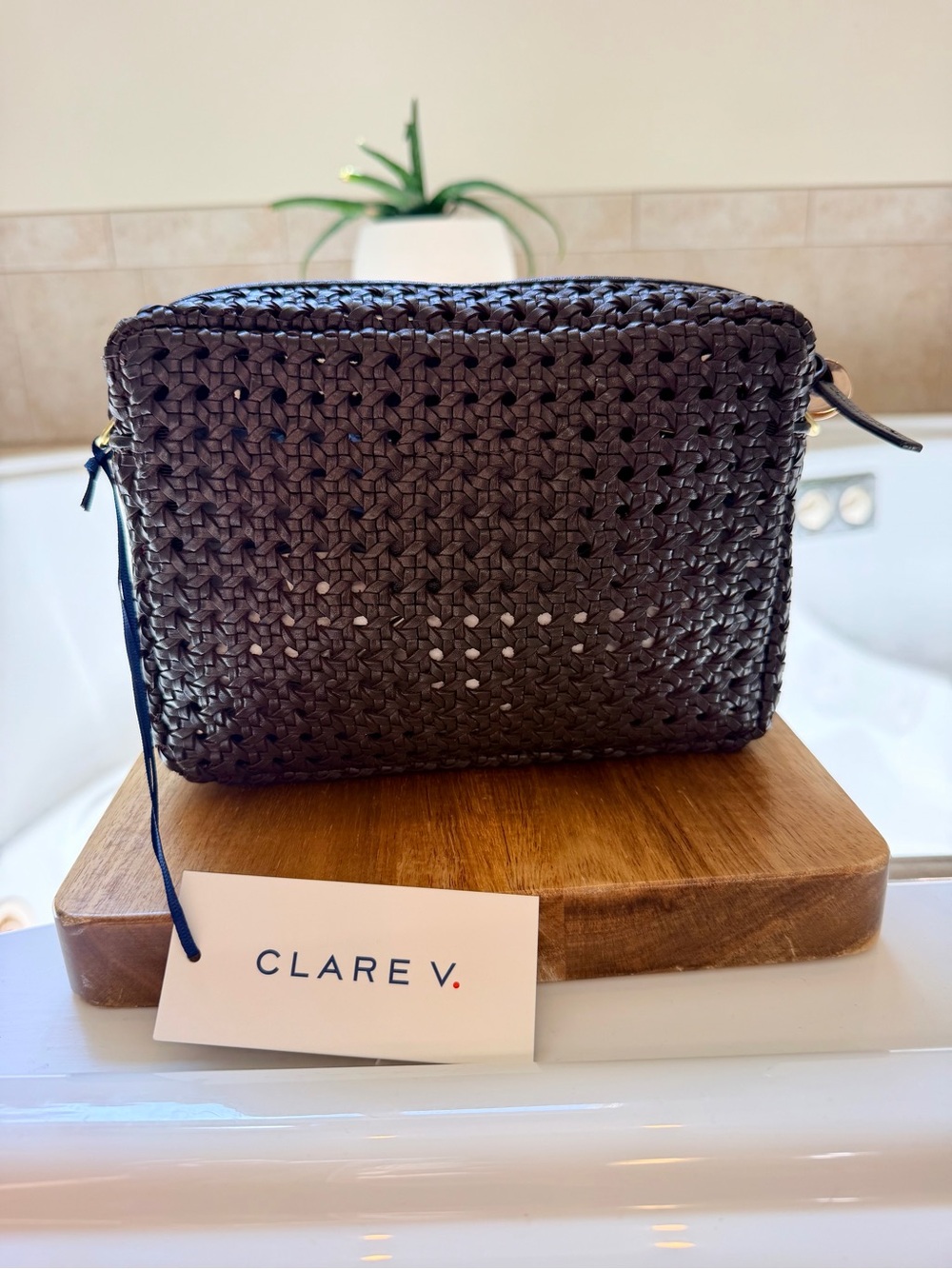 Clare V Midi Sac - Chocolate Rattan NWT $495